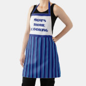 シンプルブルーストライプ料理マママズホーム エプロン (インサイチュ)