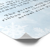 シンプルブルースノーフレークどのように大きいベリーゲーム ポスター (角)