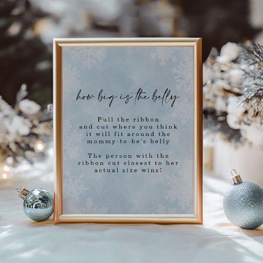 シンプルブルースノーフレークどのように大きいベリーゲーム ポスター