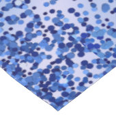 シンプルブルーブラシ仕上げ金属およびグリッターモノグラム | テーブルクロス (アングル)