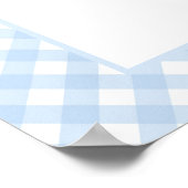 シンプルブループモダンライドボウベイビーシャワーウェルカム ポスター (角)