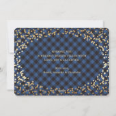 シンプルブループライド金箔クリスマスカード シーズンカード (裏面)