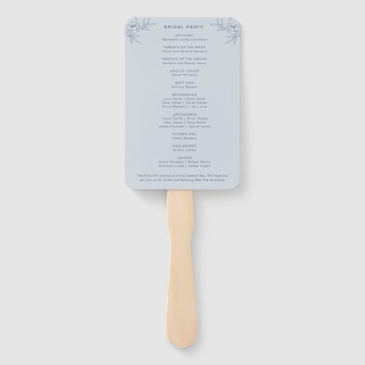 シンプルブループログラムハンドファン ハンドファン (裏面)