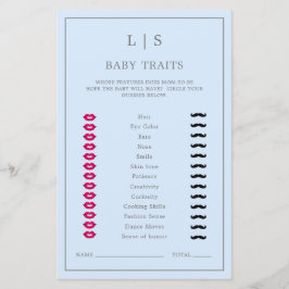 シンプルブルーベビートレイトゲームボーイかわいい赤ちゃんシャワー