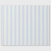 シンプルブルーホワイトストライプ紙 ラッピングペーパー (フラット)