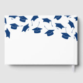 シンプルブルーホワイト卒業ゲストブック ゲストブック (裏面)