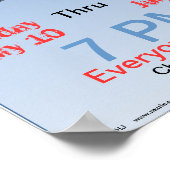 シンプルブルーポスター ポスター (角)