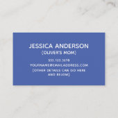 シンプルブルーマよくはしゃぐム遊データカード コーリングカード (裏面)