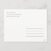 シンプルブルーレインボーキャンドルラブ&ライトハヌカー シーズンポストカード (裏面)