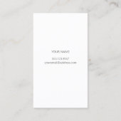 シンプルブルーロータスフラワーゼンミニマリスト 名刺 (裏面)