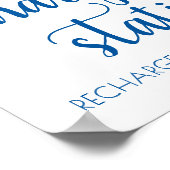 シンプルブルー充電局 | ceruleanイベント徴候 ポスター (角)