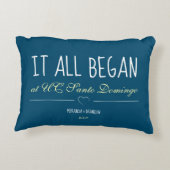 シンプルブルー　すべてはここから始まった アクセントクッション (裏面)