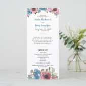 シンプルブルー&ピンクウォーターカラーフローラ結婚ズ プログラム (スタンド正面)