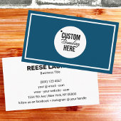 シンプルブルー 名刺