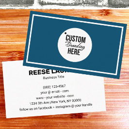 シンプルブルー 名刺