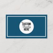 シンプルブルー 名刺 (正面)