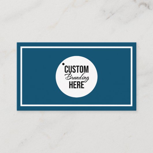 シンプルブルー 名刺 (正面)