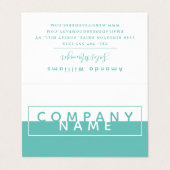 シンプルブロックカラー、ダブルロイヤリティ名刺 名刺 (外部フラット)