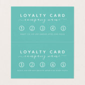 シンプルブロックカラー、ダブルロイヤリティ名刺 名刺 (内部フラット)