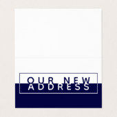 シンプルブロックカラー、新しいアドレスカード 名刺 (外部フラット)