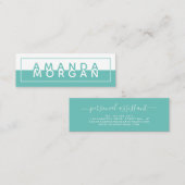 シンプルブロック色の反モダン射 スキニー名刺 (正面/裏面)