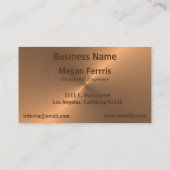 シンプルブロンズ 名刺 (裏面)