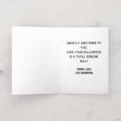 シンプルブーハッピーハローウィンファミリー&フレンズ写真 箔シーズンカード (内側レイダウン)