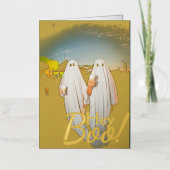 シンプルブーハッピーハローウィンファミリー&フレンズ写真 箔シーズンカード (正面)