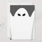 シンプルブー不気味幽霊ハロウィーンの衣装パーティー 招待状 (裏面)
