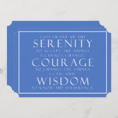 シンプルブ感動的ルー&ホワイトセレニティ祈りの言葉 (正面/裏面)