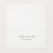 シンプルプエレガントライナモダンム 名刺 (外部フラット)