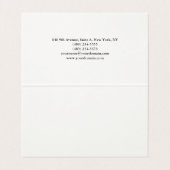 シンプルプエレガントライナモダンム 名刺 (内部フラット)