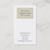 シンプルプエレガントリマモダンリスト 名刺 (正面)