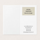 シンプルプエレガントリマモダンリスト 名刺 (外部フラット)