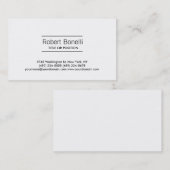 シンプルプモダンライアント 名刺 (正面/裏面)