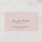 シンプルプモダンライエレガントン色プロフェッショナル 名刺 (裏面)