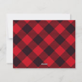 シンプルプモダンライドファミリーフォトクリスマスホリデー シーズンカード (裏面)