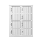 シンプルプランナーホワイトティアカレ遠くにンダー ノートパッド (回転)