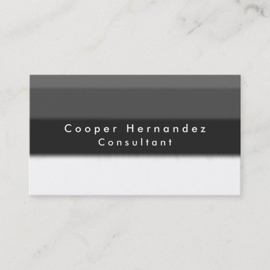 シンプルプレインエレガントググレーミニマルプロフェッショナル 名刺 (正面)