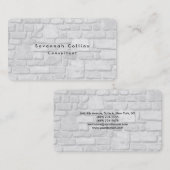 シンプルプレイングレーウォールミニマモダンリスト 名刺 (正面/裏面)