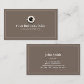 シンプルプレインコーヒーショップ名刺 名刺 (正面/裏面)