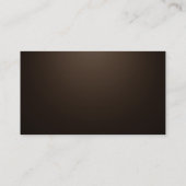 シンプルプレインセピアプロフェッショナルユニーク 名刺 (裏面)