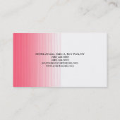 シンプルプレインピンクホワイトミニマルクリエイティブモダン 名刺 (裏面)