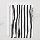 シンプルプレインミニマリストパーティー 招待状 (裏面)