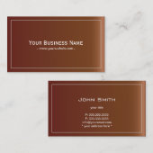 シンプルプレインレザー 名刺 (正面/裏面)