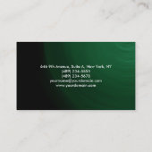 シンプルプレーンエレガントグリーンミニマルプロフェッショナル 名刺 (裏面)
