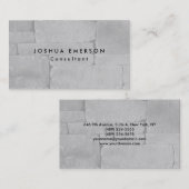 シンプルプレーンエレガントグレイモダン壁 名刺 (正面/裏面)