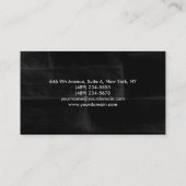 シンプルプレーンエレガントブラックグレープロフェッショナル 名刺 (裏面)