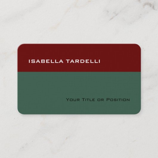 シンプルプレーンエレガントプレミアムリネン 名刺 (正面)