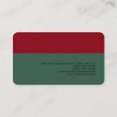 シンプルプレーンエレガントプレミアムリネン 名刺 (裏面)